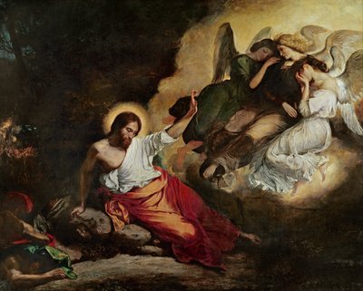 Christ in the Garden of Olives by Ferdinand Victor Eugene Delacroix